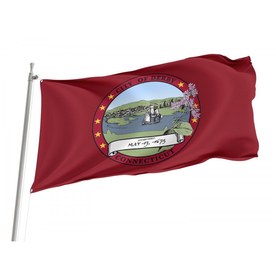 Flag of Derby City, Patriotic Flags, Unique Design Print, Flags for Indoor & Outdoor Use