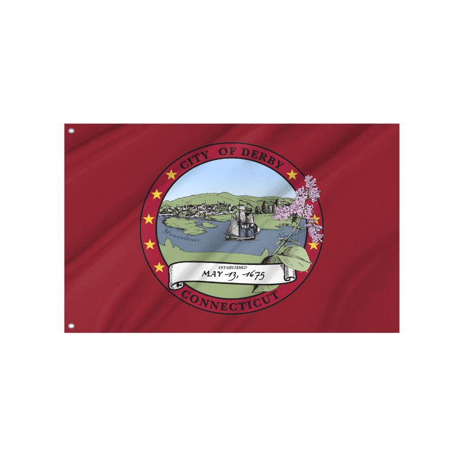Flag of Derby City, Patriotic Flags, Unique Design Print, Flags for Indoor & Outdoor Use
