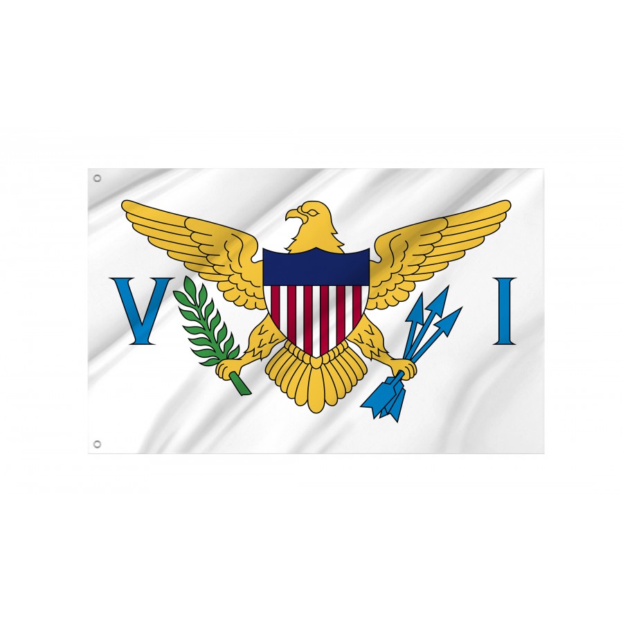 Flag Of Virgin Islands Of The United States, Unique Design Print, Flags For Indoor & Outdoor Use - High Quality United States for Indoor and Outdoor Use
