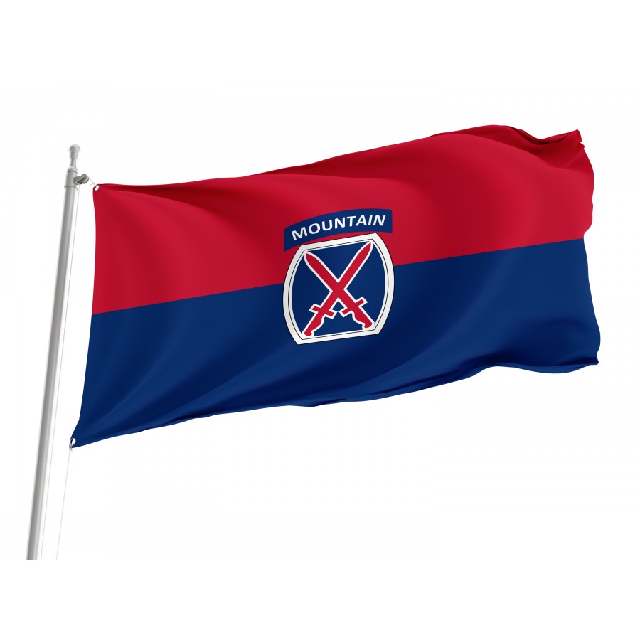 Flag Of U.s. Army 10Th Mountain Division, Patriotic Flags, Unique Design Print, Flags For Indoor & Outdoor Use - High Quality United States for Indoor and Outdoor Use
