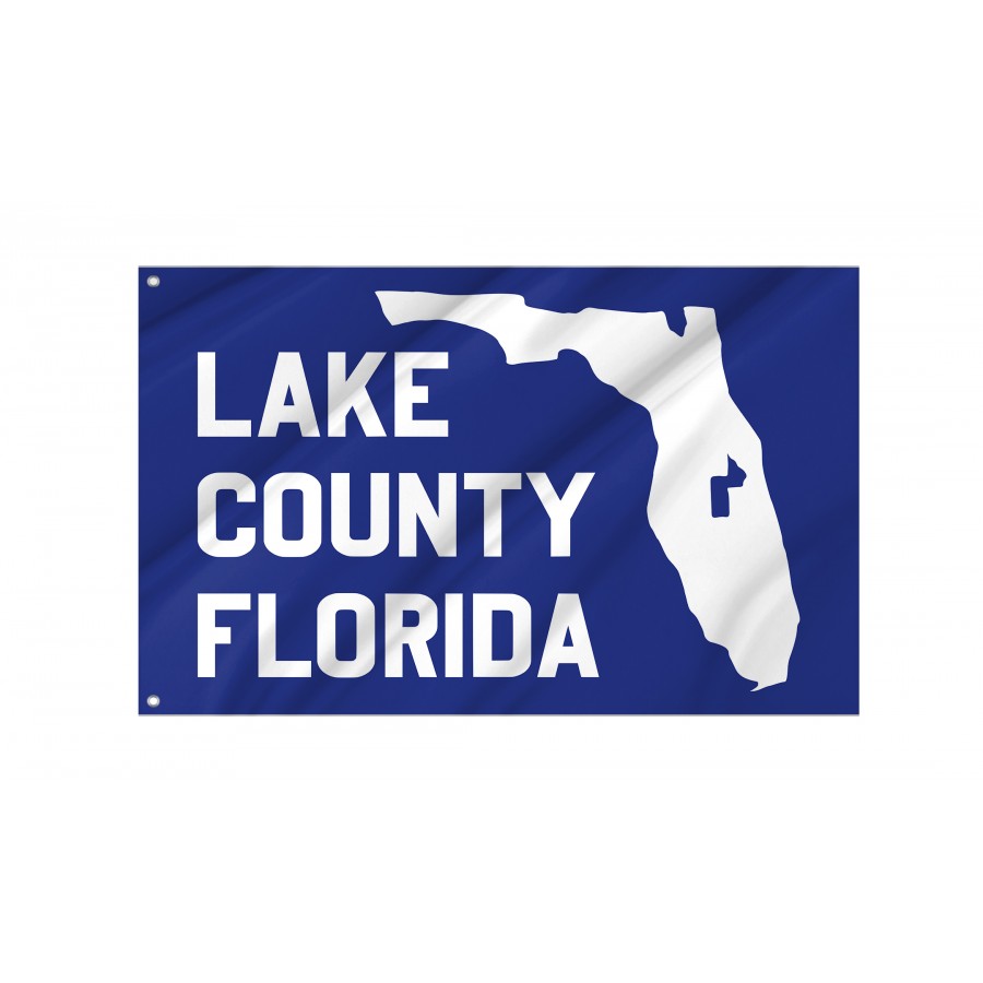 Flag of Lake County, Florida, Patriotic Flags, Unique Design Print, Flags for Indoor & Outdoor Use