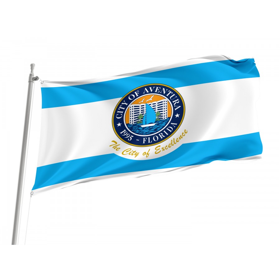 Flag of Aventura, Florida, Patriotic Flags, Unique Design Print, Flags for Indoor & Outdoor Use