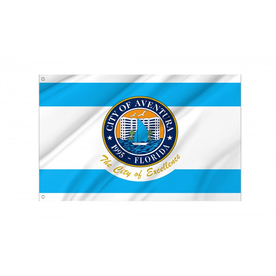 Flag of Aventura, Florida, Patriotic Flags, Unique Design Print, Flags for Indoor & Outdoor Use