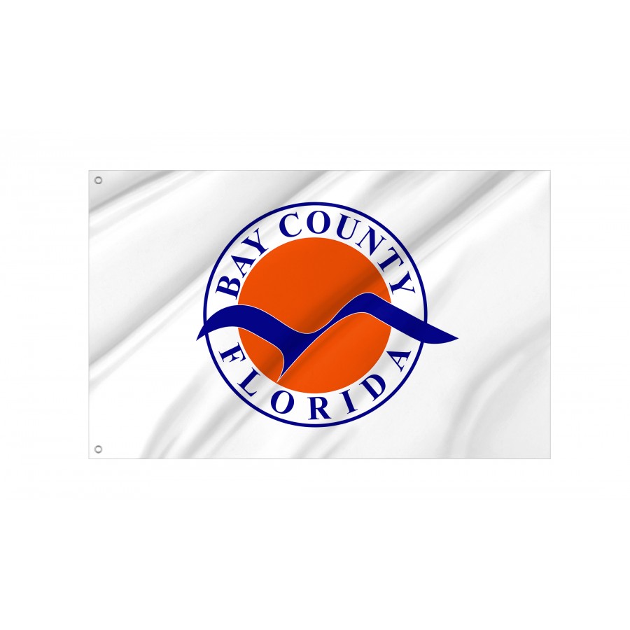 Flag of Bay County, Florida, Patriotic Flags, Unique Design Print, Flags for Indoor & Outdoor Use