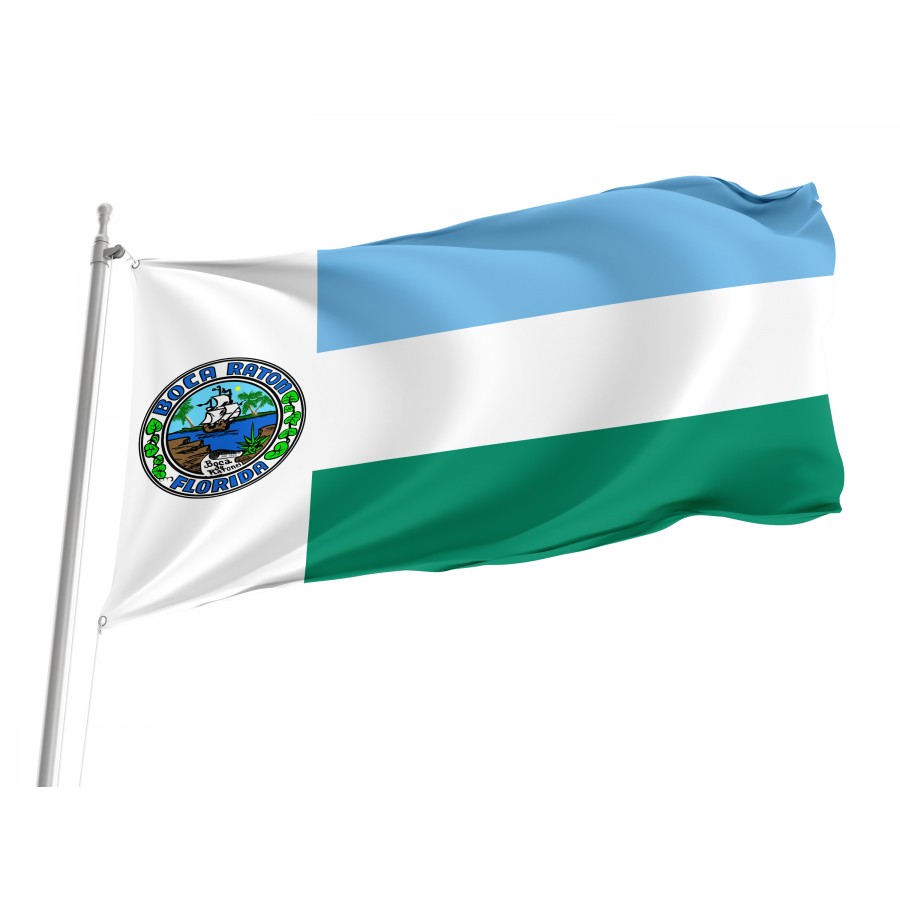Flag of Boca Raton, Florida, Patriotic Flags, Unique Design Print, Flags for Indoor & Outdoor Use