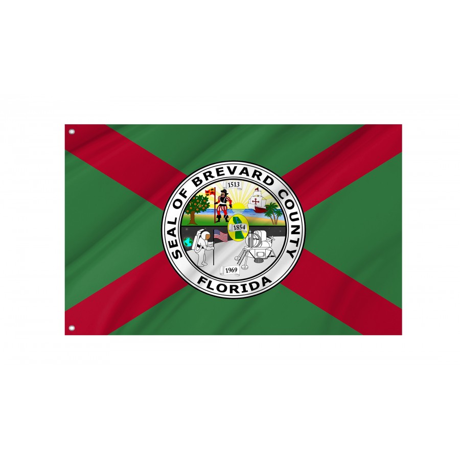 Flag of Brevard County, Patriotic Flags, Unique Design Print, Flags for Indoor & Outdoor Use