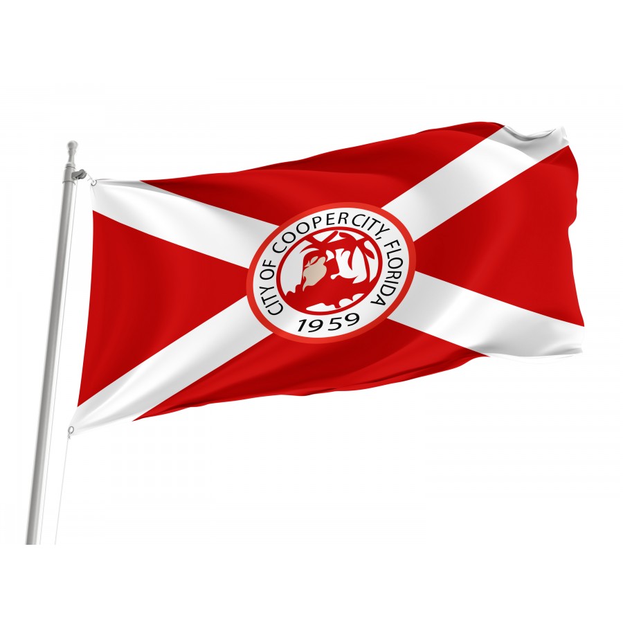 Flag of Cooper City, Florida, Patriotic Flags, Unique Design Print, Flags for Indoor & Outdoor Use
