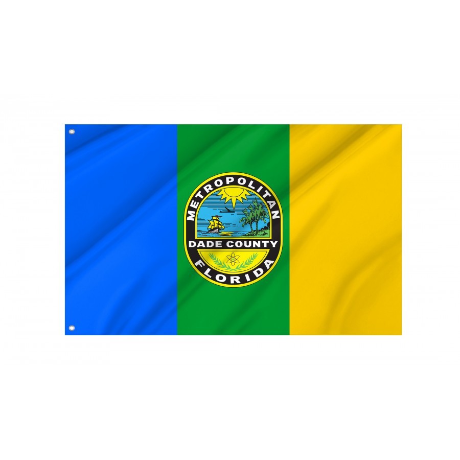 Flag Of Dade County, Florida 1963, Patriotic Flags, Unique Design Print, Flags For Indoor & Outdoor Use - High Quality Florida for Indoor and Outdoor Use