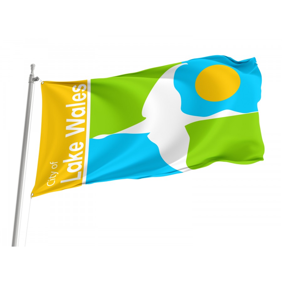 Flag of Lake Wales, Florida, Patriotic Flags, Unique Design Print, Flags for Indoor & Outdoor Use