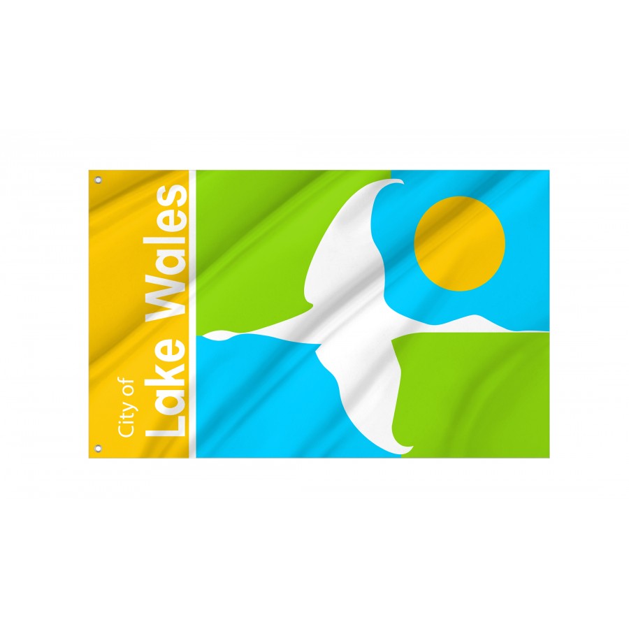 Flag of Lake Wales, Florida, Patriotic Flags, Unique Design Print, Flags for Indoor & Outdoor Use