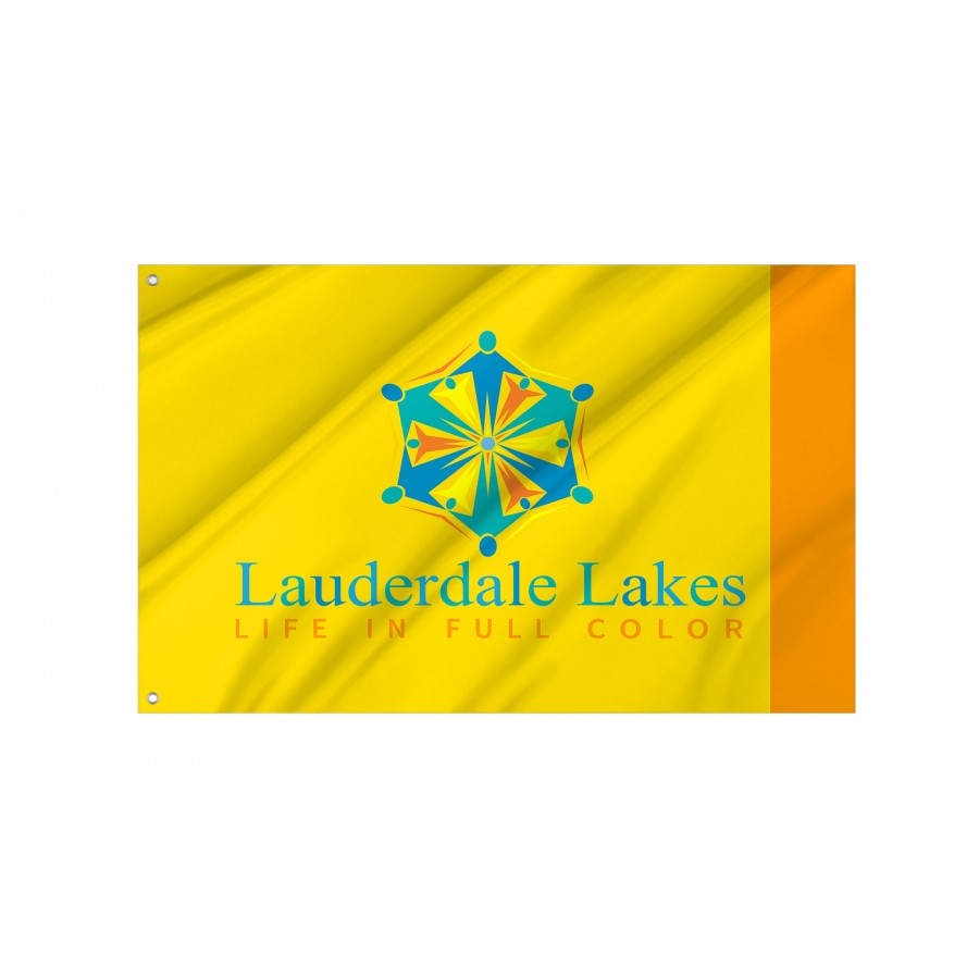 Flag of Lauderdale Lakes, Florida, Patriotic Flags, Unique Design Print, Flags for Indoor & Outdoor Use