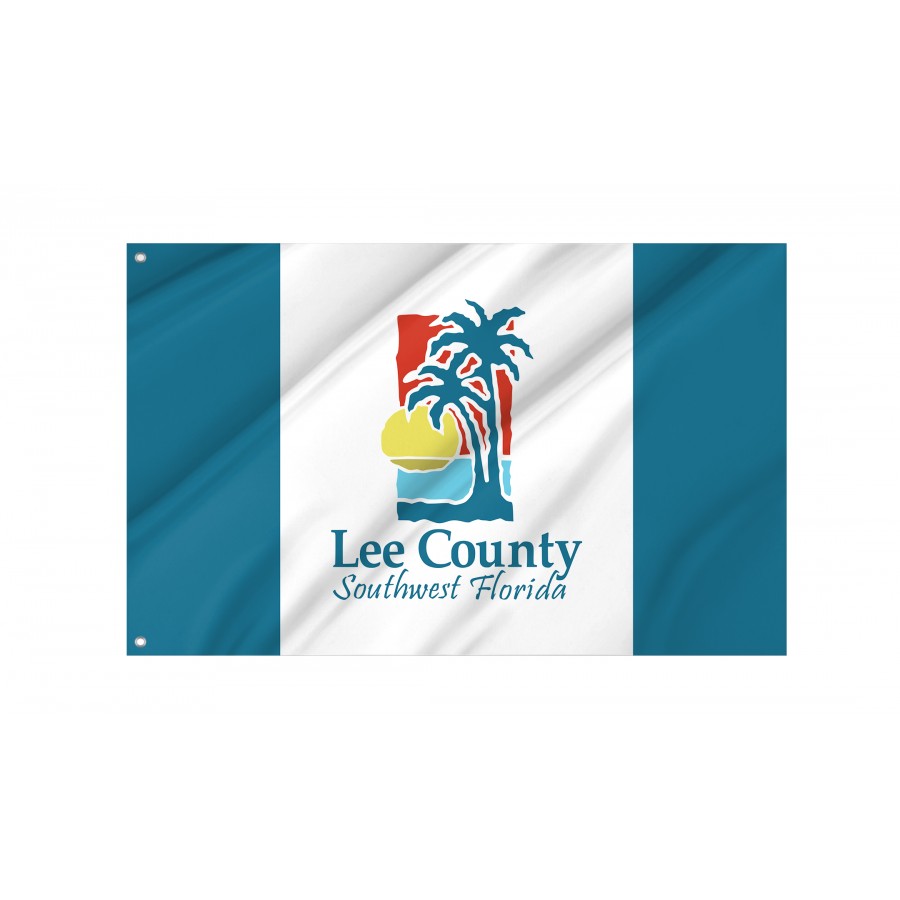 Flag of Lee County, Florida, Patriotic Flags, Unique Design Print, Flags for Indoor & Outdoor Use
