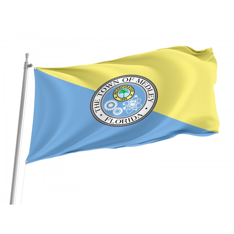 Flag of Medley, Florida, Patriotic Flags, Unique Design Print, Flags for Indoor & Outdoor Use