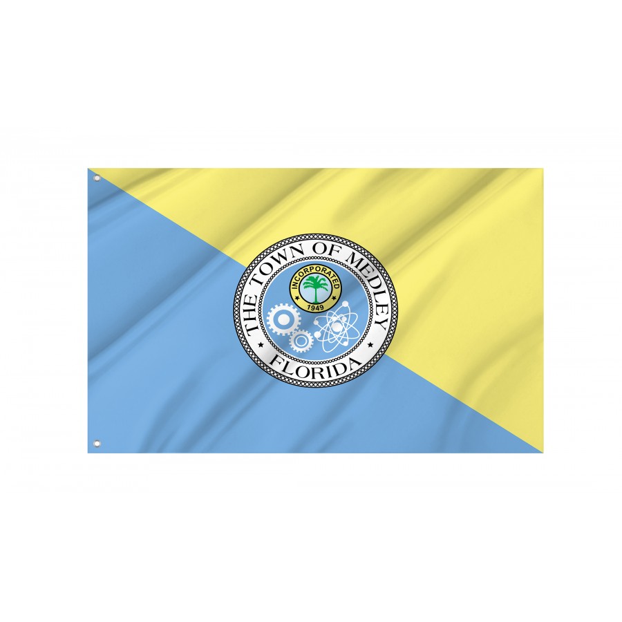 Flag of Medley, Florida, Patriotic Flags, Unique Design Print, Flags for Indoor & Outdoor Use