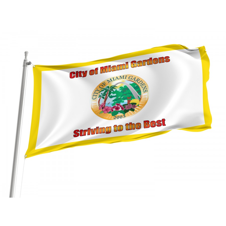 Flag of Miami Gardens, Florida, Patriotic Flags, Unique Design Print, Flags for Indoor & Outdoor Use
