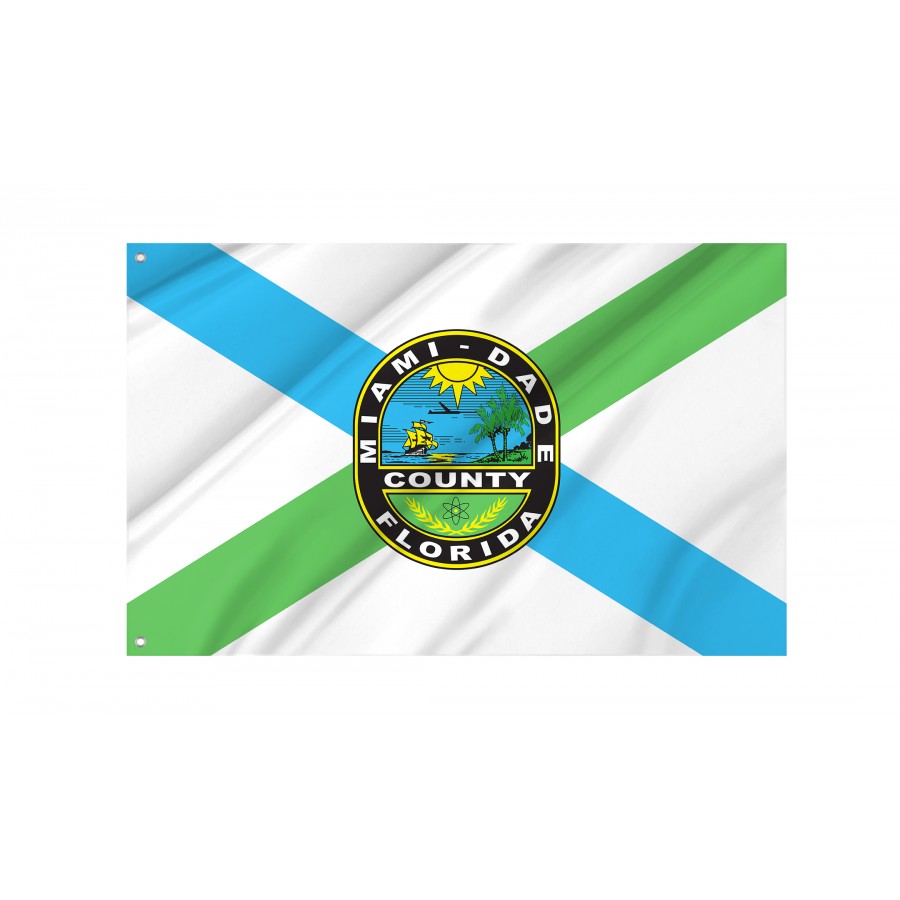 Flag of Miami-Dade County, Florida, Patriotic Flags, Unique Design Print, Flags for Indoor & Outdoor Use