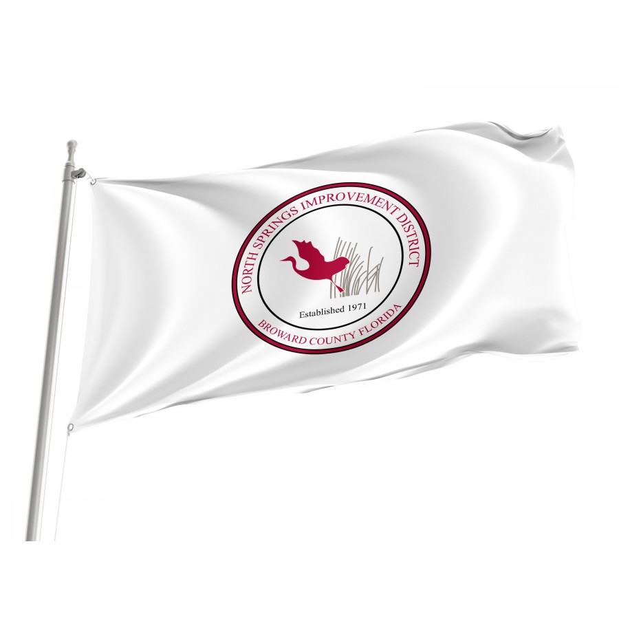Flag of North Springs Improvement District, Florida, Patriotic Flags, Unique Design Print, Flags for Indoor & Outdoor Use
