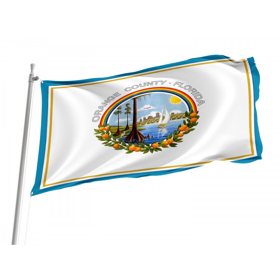 Flag of Orange County, Florida, Patriotic Flags, Unique Design Print, Flags for Indoor & Outdoor Use