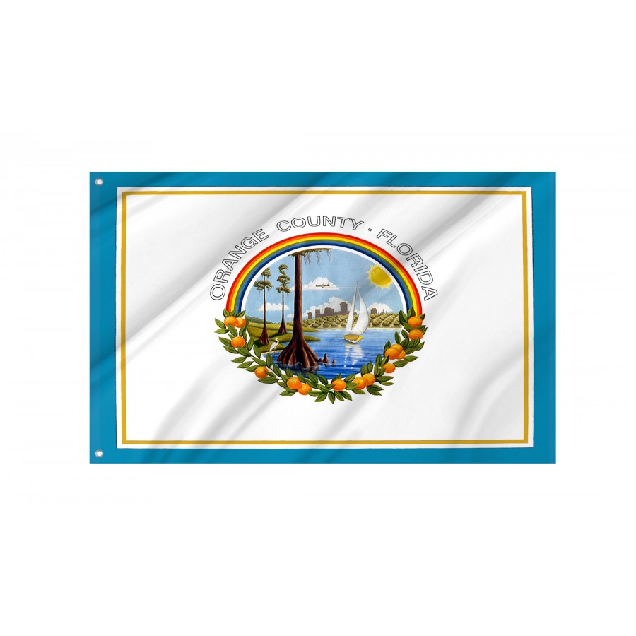 Flag of Orange County, Florida, Patriotic Flags, Unique Design Print, Flags for Indoor & Outdoor Use