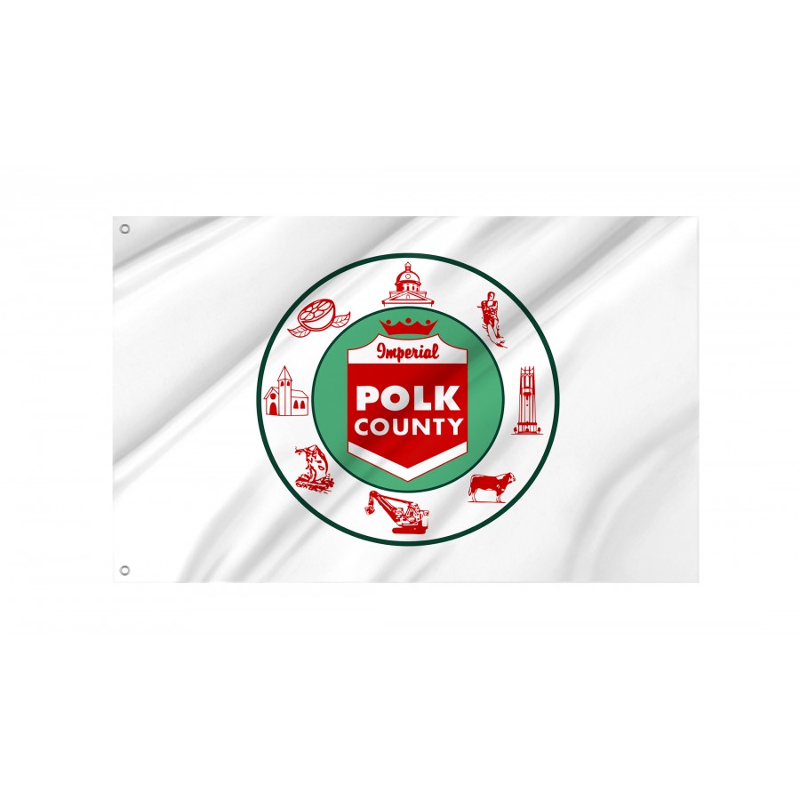 Flag of Polk County, Florida, Patriotic Flags, Unique Design Print, Flags for Indoor & Outdoor Use