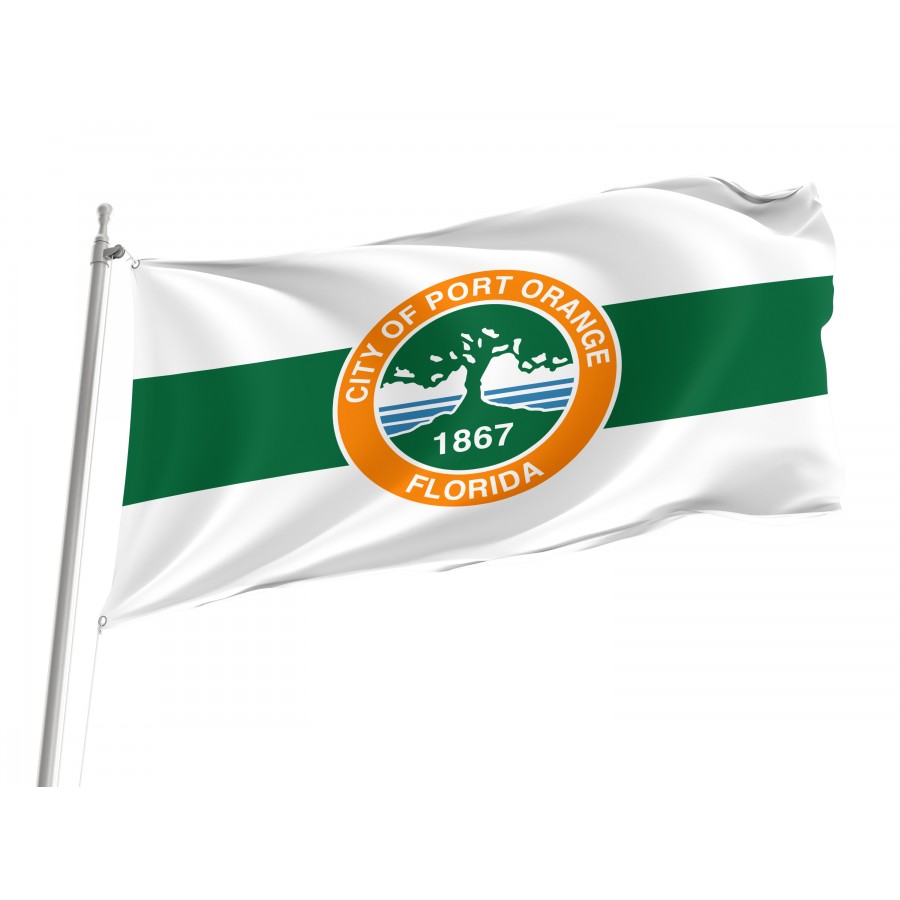 Flag of Port Orange, Florida, Patriotic Flags, Unique Design Print, Flags for Indoor & Outdoor Use