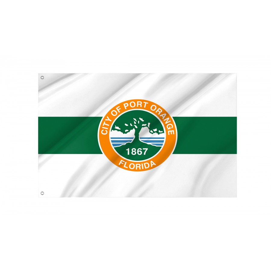 Flag of Port Orange, Florida, Patriotic Flags, Unique Design Print, Flags for Indoor & Outdoor Use