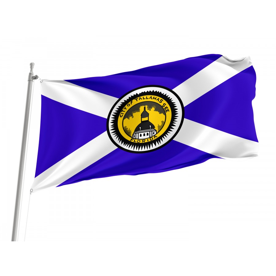Flag Of Tallahassee, Florida (Waltson Flag, Used 1955-1986), Patriotic Flags, Unique Design Print, Flags For Indoor & Outdoor Use - High Quality Florida for Indoor and Outdoor Use