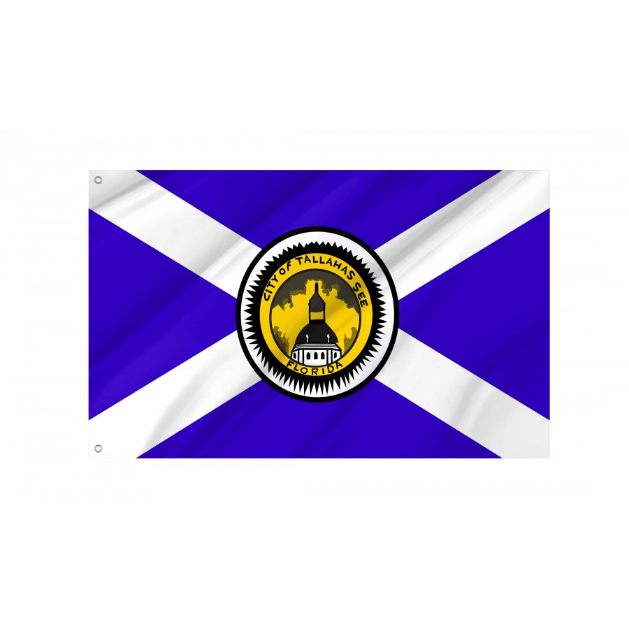 Flag Of Tallahassee, Florida (Waltson Flag, Used 1955-1986), Patriotic Flags, Unique Design Print, Flags For Indoor & Outdoor Use - High Quality Florida for Indoor and Outdoor Use