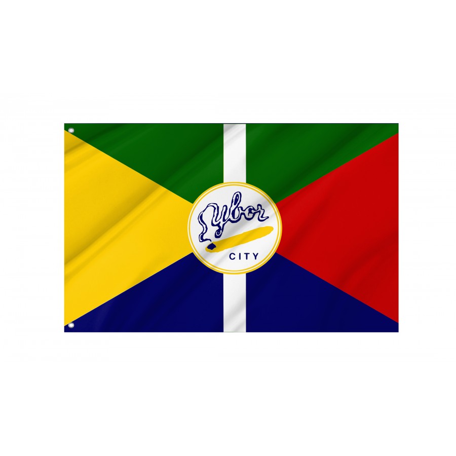 Flag of Ybor City, Tampa, Florida, Patriotic Flags, Unique Design Print, Flags for Indoor & Outdoor Use