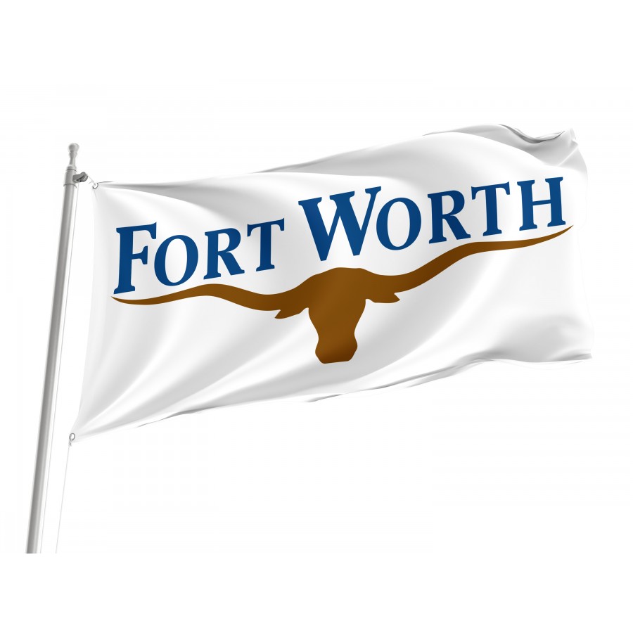 Fort Worth City Flag, Unique Design - High Quality United States for Indoor and Outdoor Use