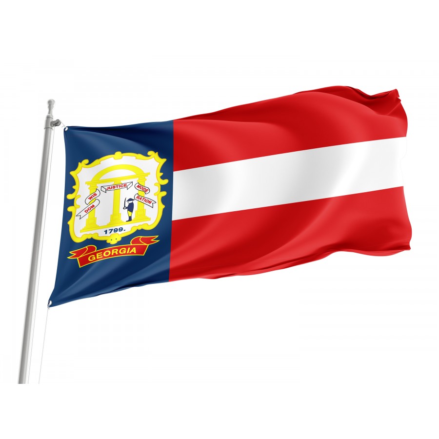Flag State Of Georgia 1906-1920, Patriotic Flags, Unique Design Print, Flags For Indoor & Outdoor Use - High Quality Georgia for Indoor and Outdoor Use