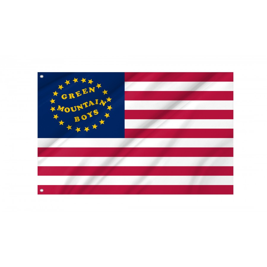 Green Mountain Boys Battle Flag - High Quality United States for Indoor and Outdoor Use