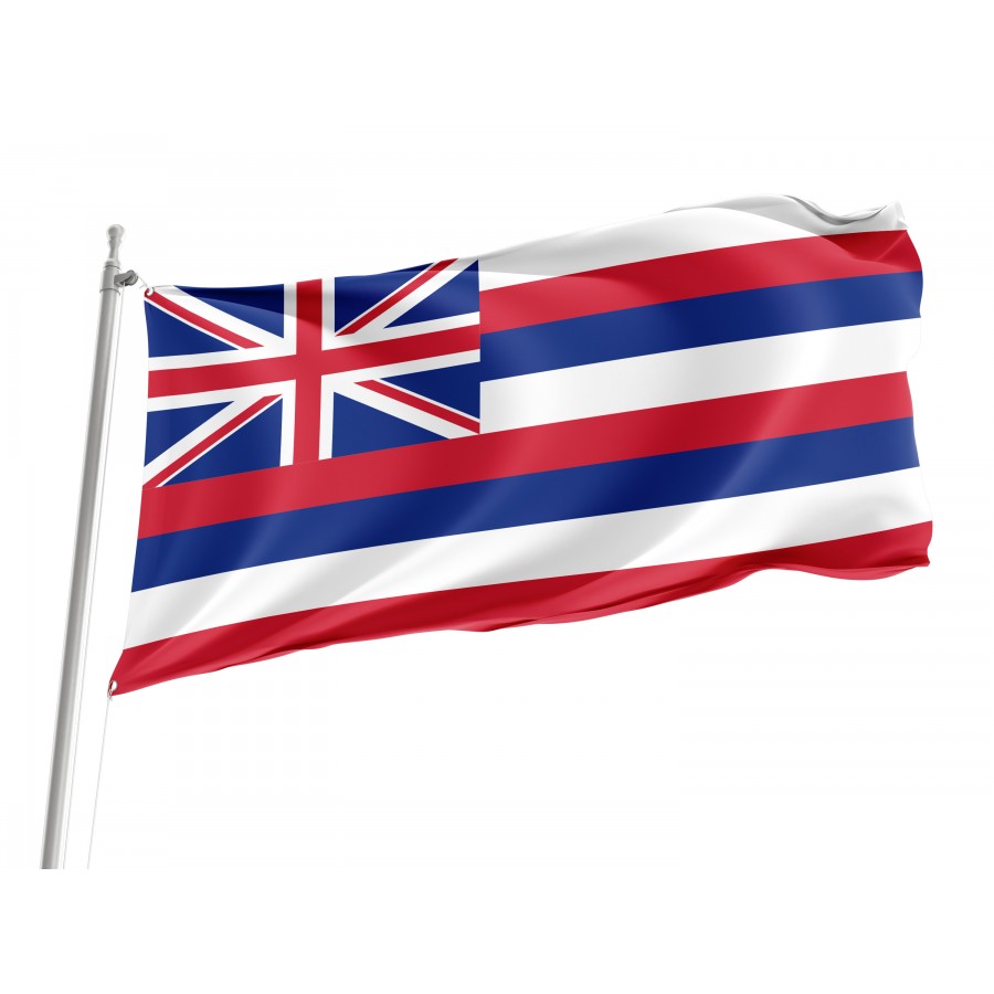 Flag of Hawaii State, Patriotic Flags, Unique Design Print, Flags for Indoor & Outdoor Use