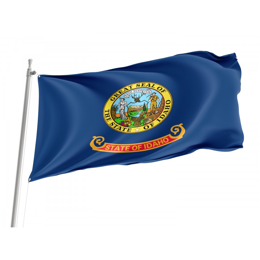 Flag of Idaho State, Patriotic Flags, Unique Design Print, Flags for Indoor & Outdoor Use