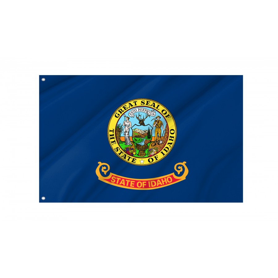 Flag of Idaho State, Patriotic Flags, Unique Design Print, Flags for Indoor & Outdoor Use