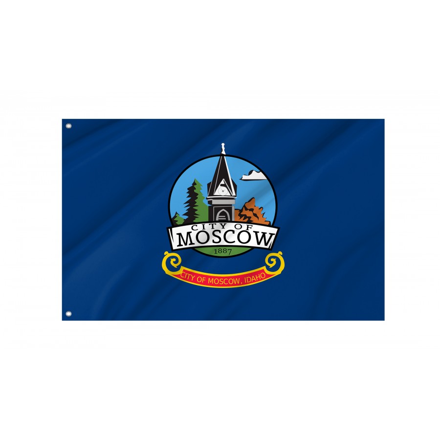 Flag of Moscow, Idaho, Patriotic Flags, Unique Design Print, Flags for Indoor & Outdoor Use
