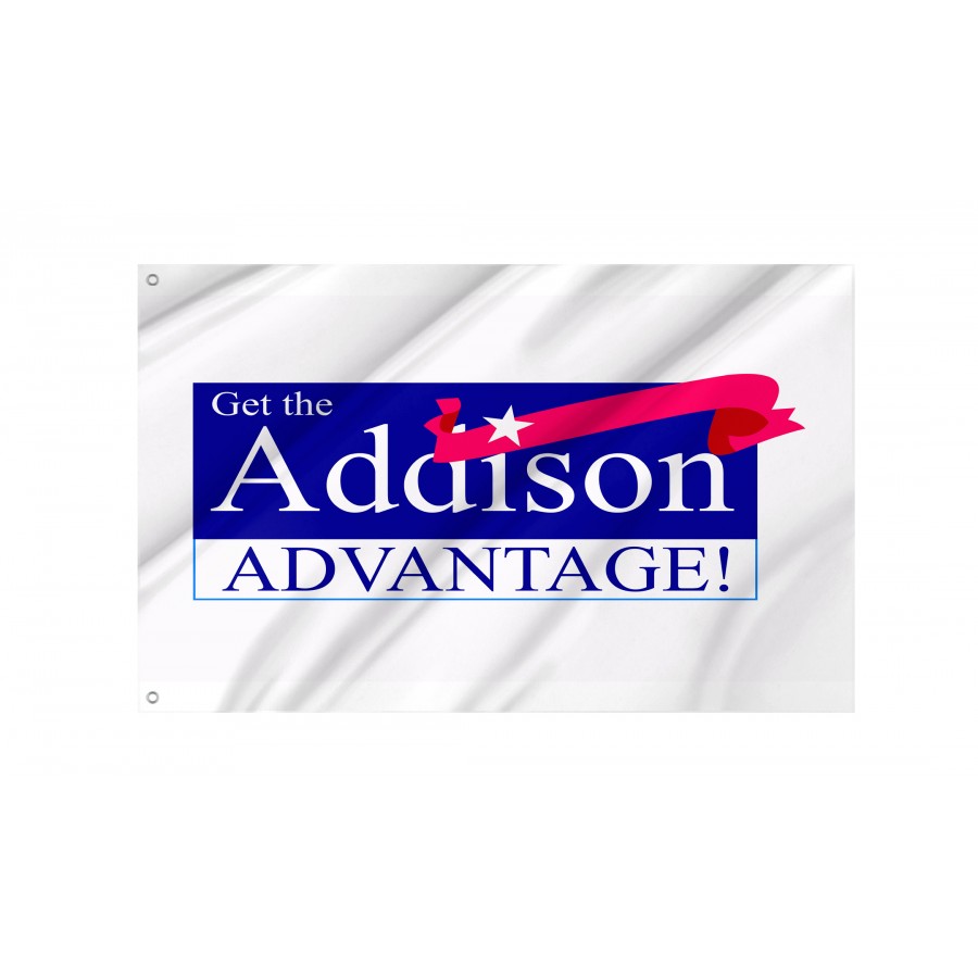 Flag of Addison, Illinois, Patriotic Flags, Unique Design Print, Flags for Indoor & Outdoor Use