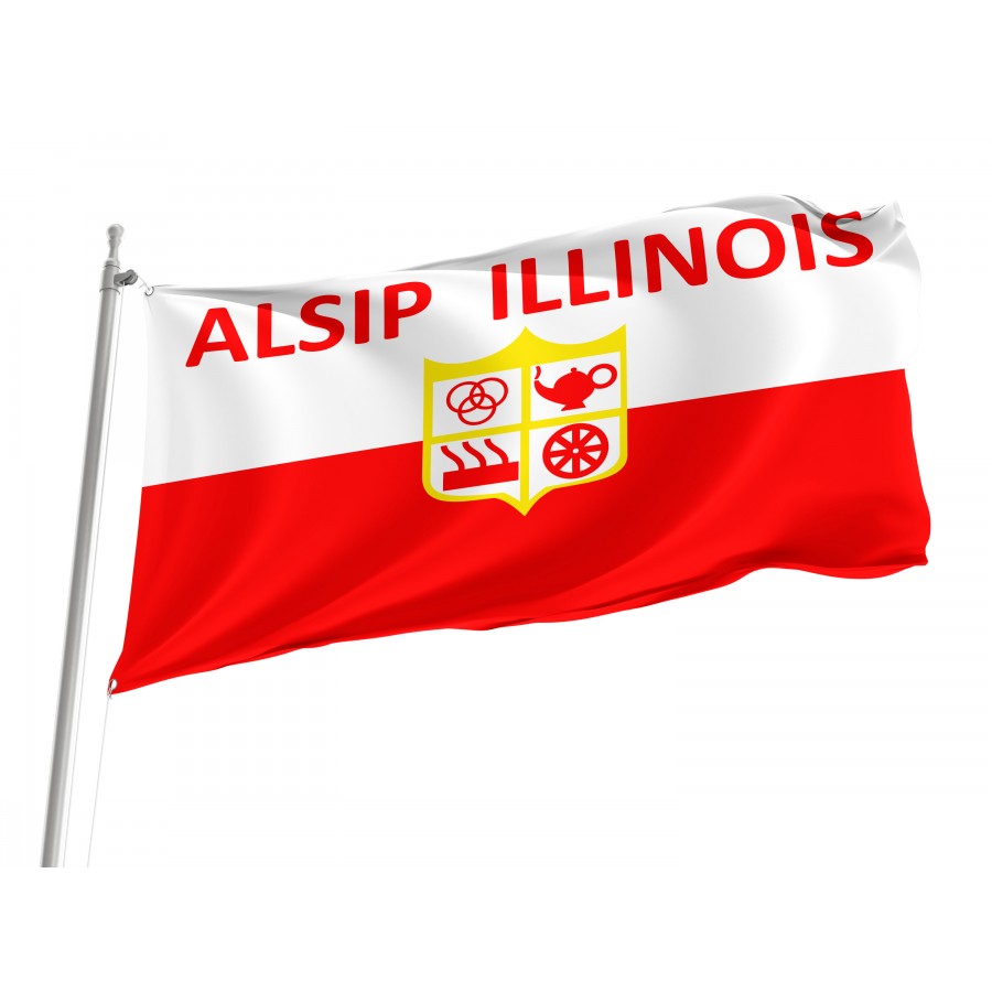 Flag of Alsip, Illinois, Patriotic Flags, Unique Design Print, Flags for Indoor & Outdoor Use