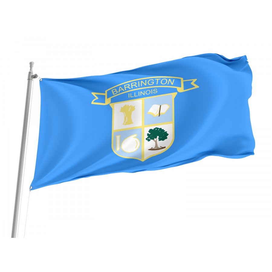 Flag of Barrington, Illinois, Patriotic Flags, Unique Design Print, Flags for Indoor & Outdoor Use