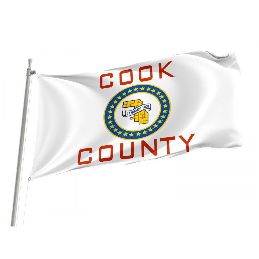 Flag of Cook County, Illinois, Patriotic Flags, Unique Design Print, Flags for Indoor & Outdoor Use
