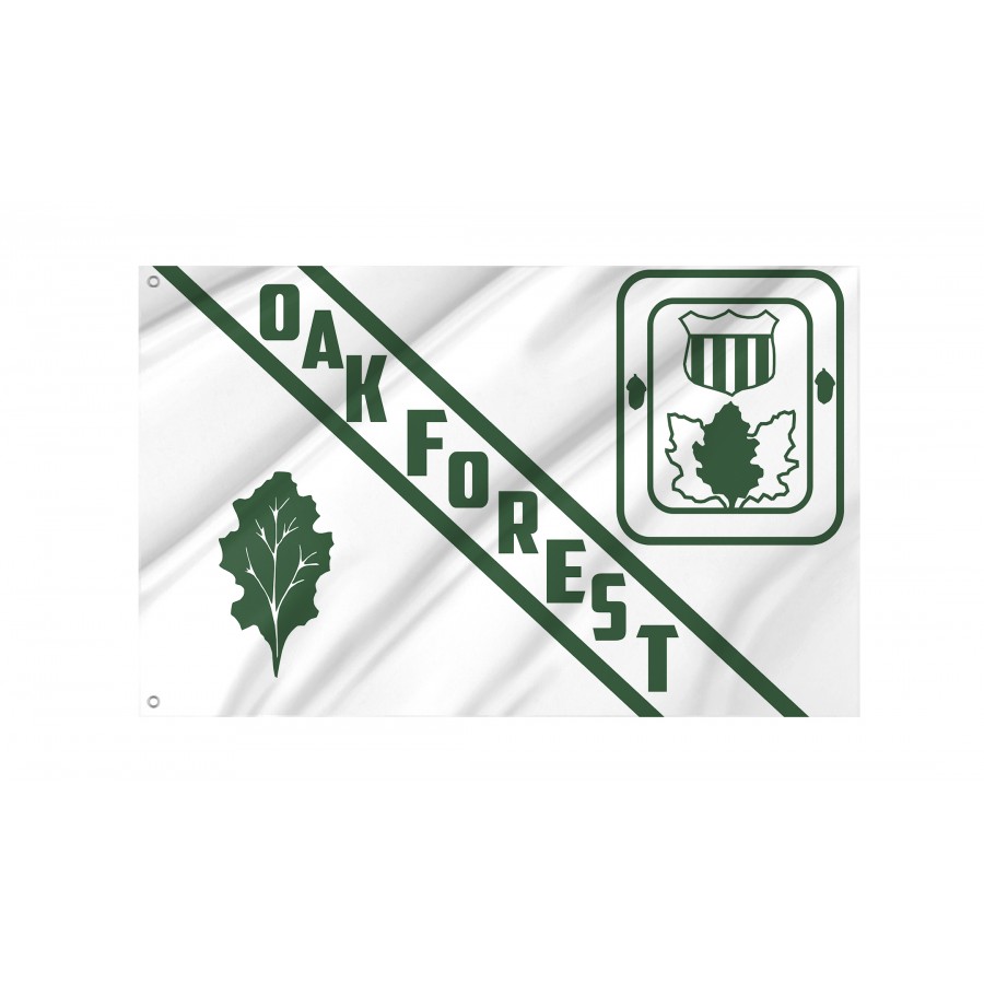 Flag of Oak Forest, Illinois, Patriotic Flags, Unique Design Print, Flags for Indoor & Outdoor Use