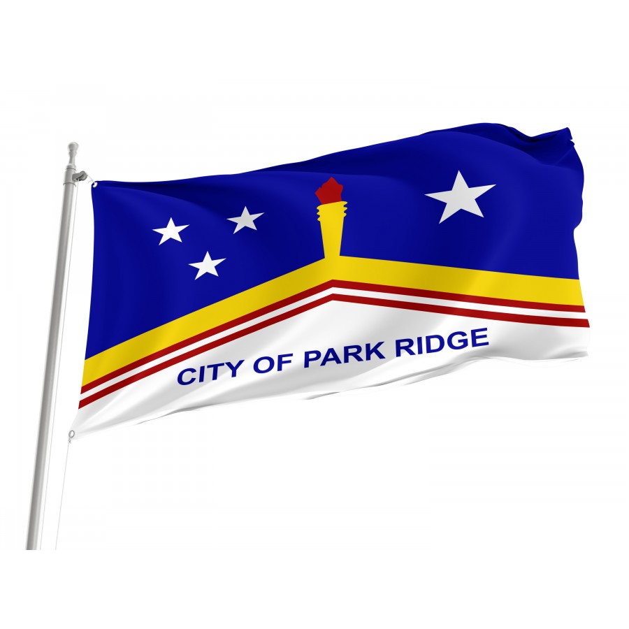 Flag of Park Ridge, Illinois, Patriotic Flags, Unique Design Print, Flags for Indoor & Outdoor Use