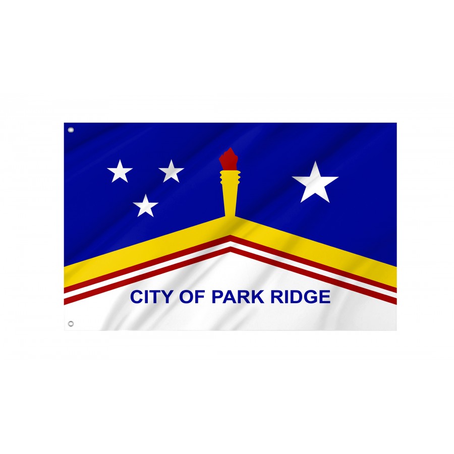 Flag of Park Ridge, Illinois, Patriotic Flags, Unique Design Print, Flags for Indoor & Outdoor Use