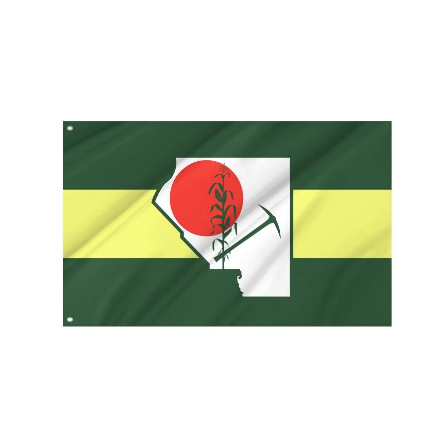 Flag of St. Clair County, Illinois, Patriotic Flags, Unique Design Print, Flags for Indoor & Outdoor Use