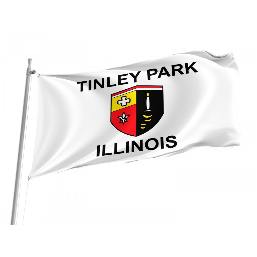 Flag of Tinley Park, Illinois, Patriotic Flags, Unique Design Print, Flags for Indoor & Outdoor Use