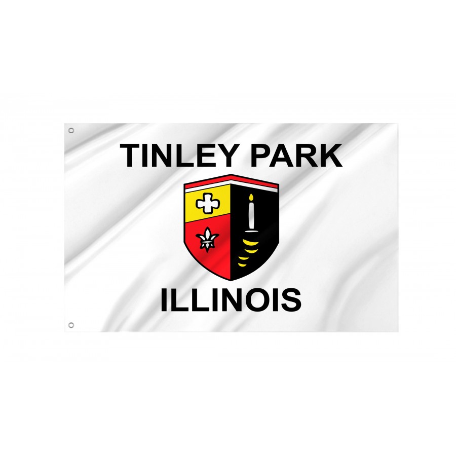 Flag of Tinley Park, Illinois, Patriotic Flags, Unique Design Print, Flags for Indoor & Outdoor Use