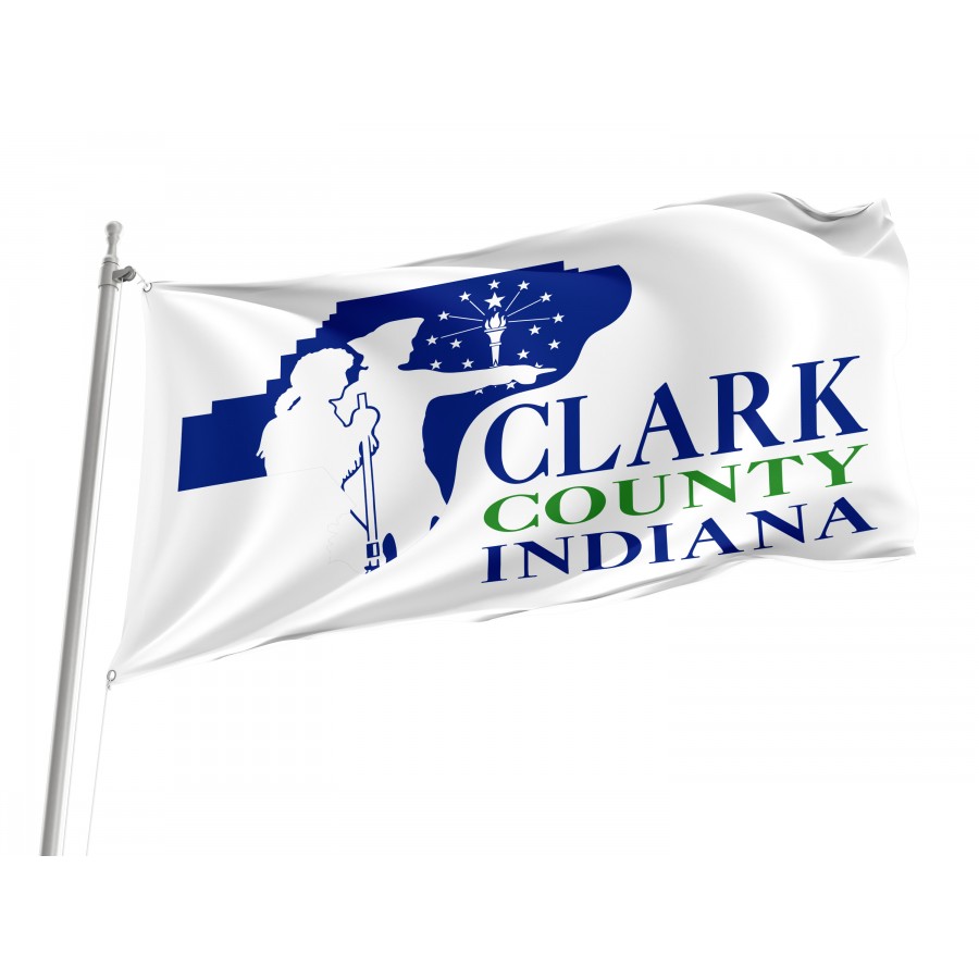 Flag of Clark County, Indiana, Patriotic Flags, Unique Design Print, Flags for Indoor & Outdoor Use