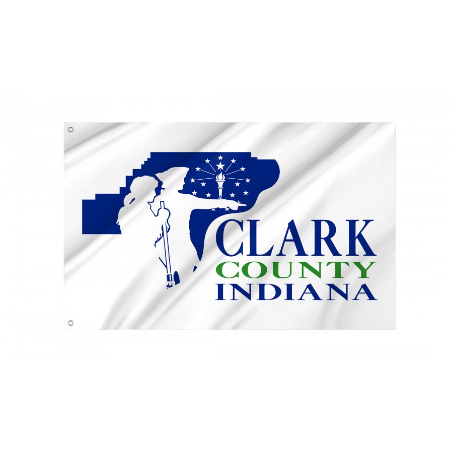 Flag of Clark County, Indiana, Patriotic Flags, Unique Design Print, Flags for Indoor & Outdoor Use