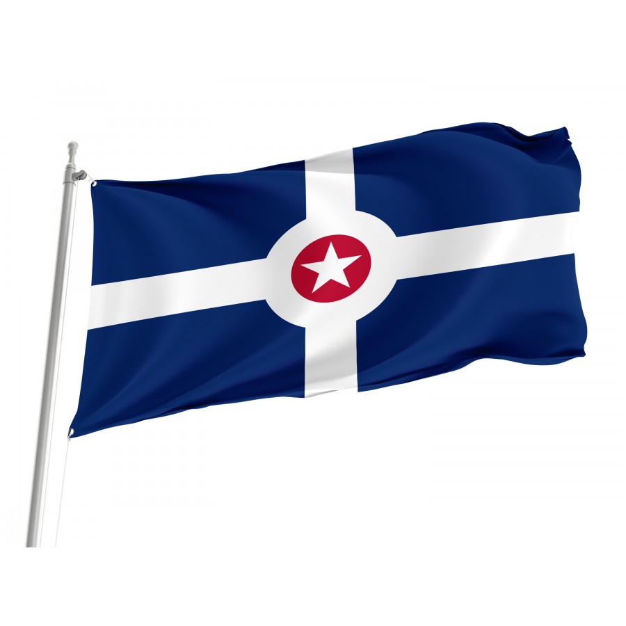 Flag of Indianapolis, Indiana, Patriotic Flags, Unique Design Print, Flags for Indoor & Outdoor Use