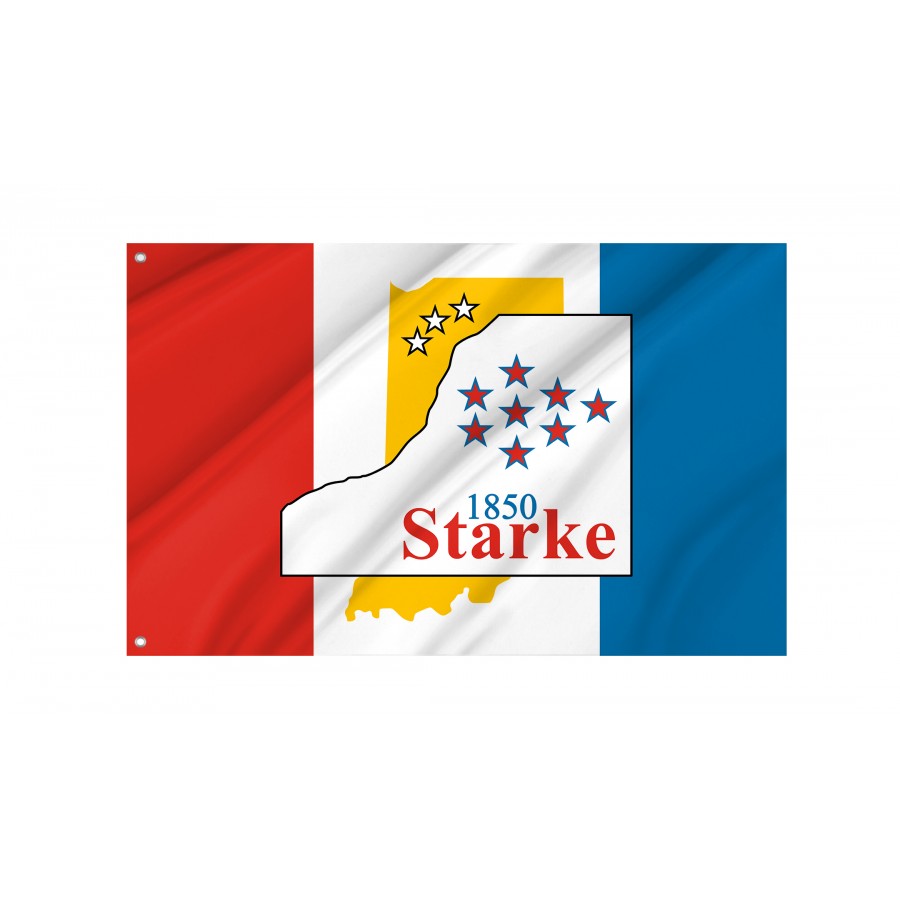 Flag of Starke County, Indiana, Patriotic Flags, Unique Design Print, Flags for Indoor & Outdoor Use